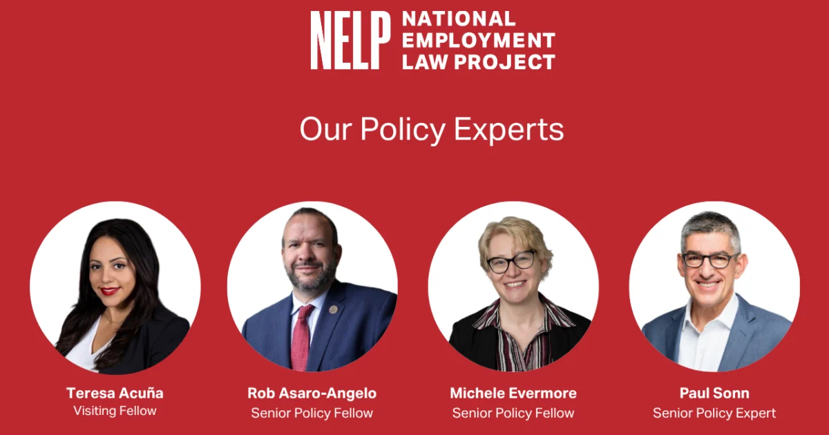 NELP Bolsters Leadership Team with Four Titans of Labor Advocacy to Drive "Good Jobs" Agenda